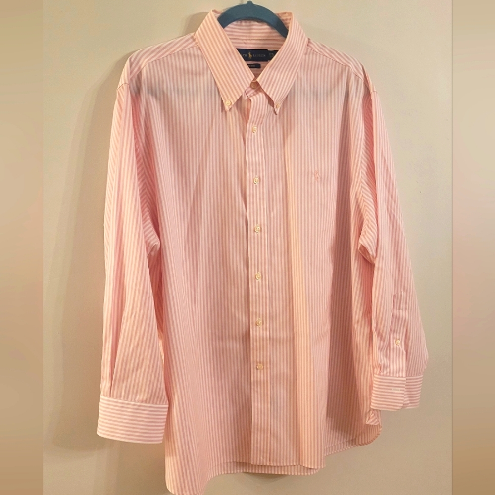Polo Dress Shirt Men's 17.5